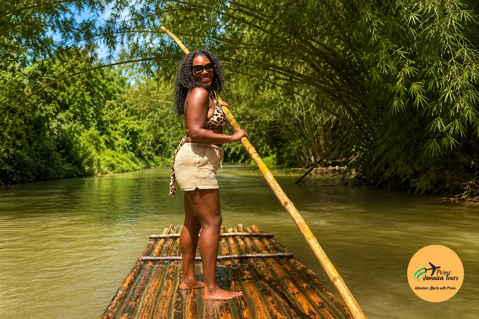 Martha Brae bamboo rafting shore excursion Jamaica