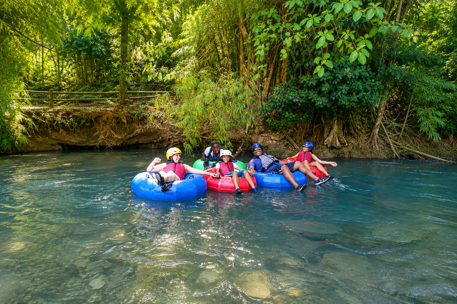 River tubing from Falmouth Cruise Port