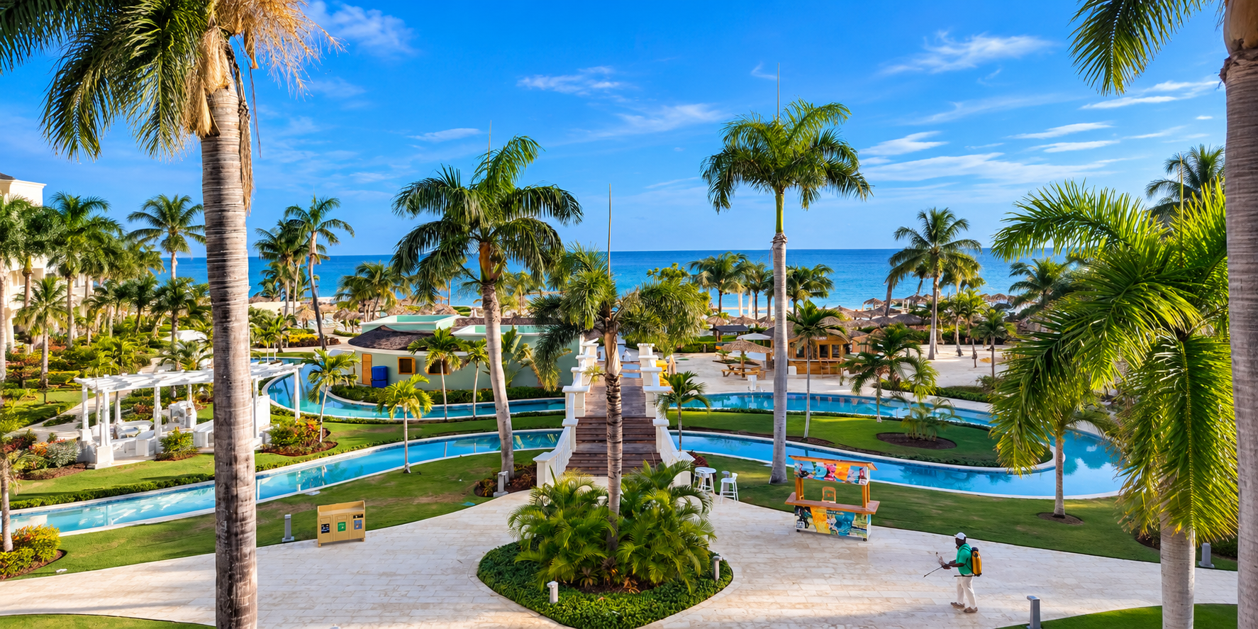 Iberostar Rose Hall entrance in Montego Bay, Jamaica
